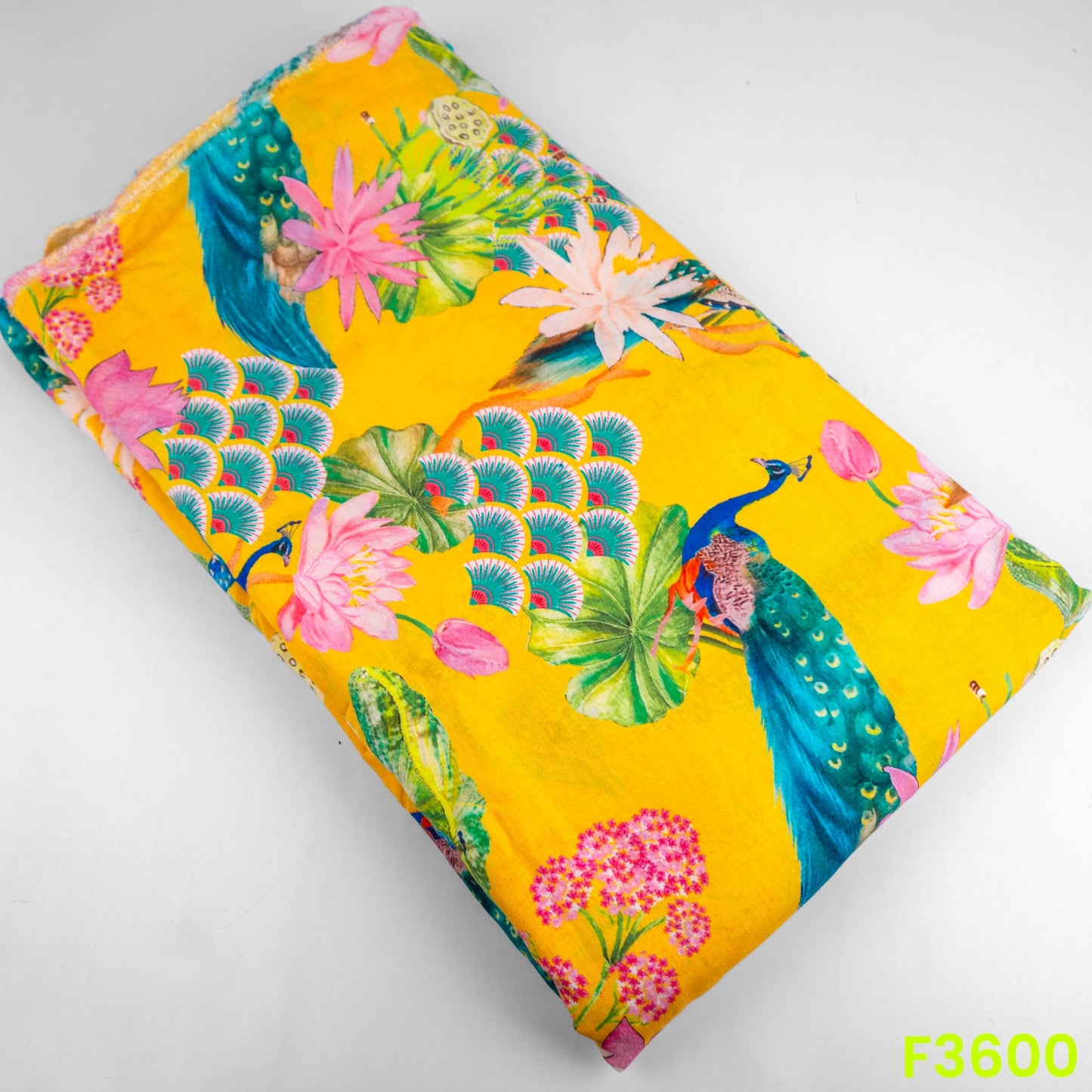 Digital Print Linen Cotton Fabric-F3600