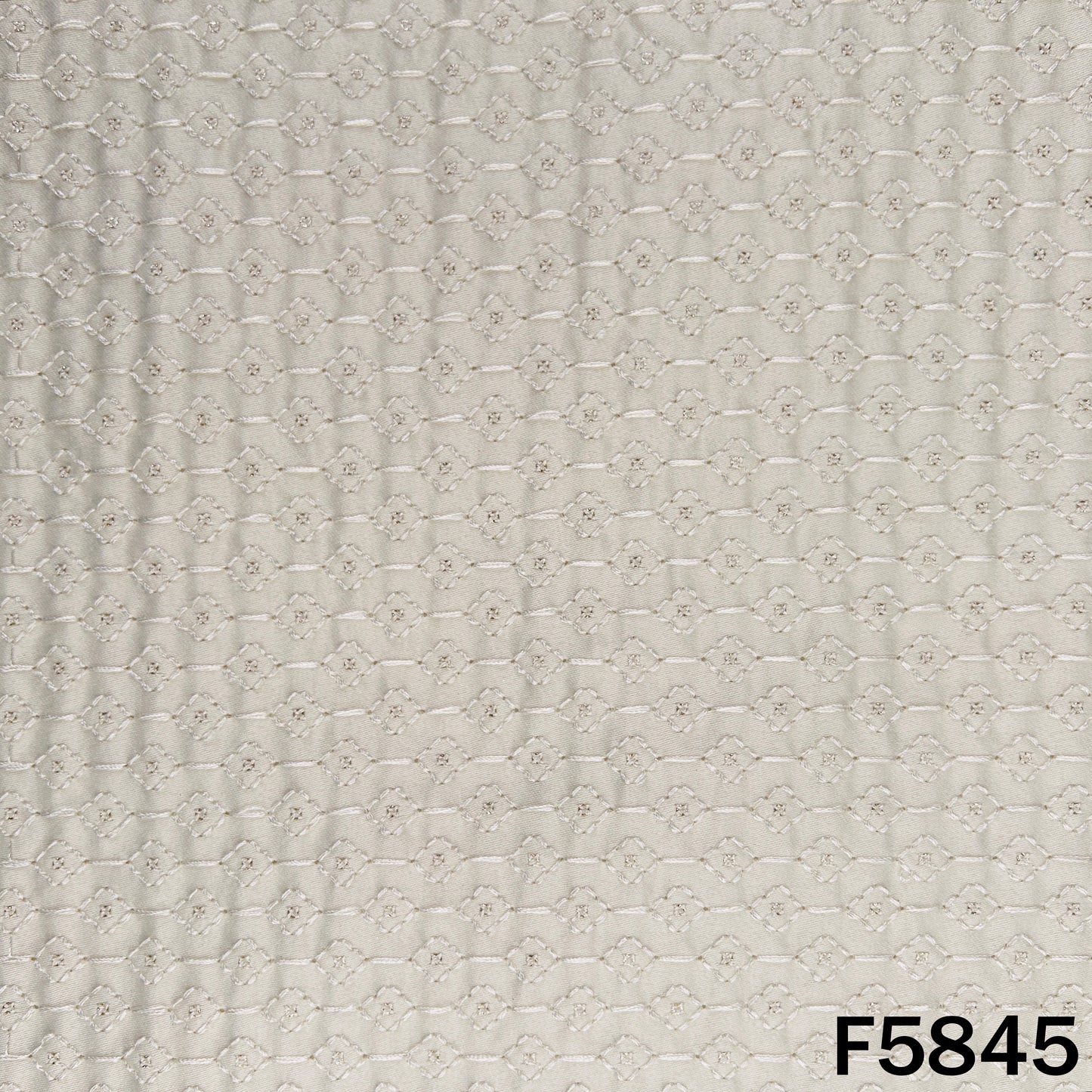 Thread Sequins Embroidered Satin Silk Fabric - F5845