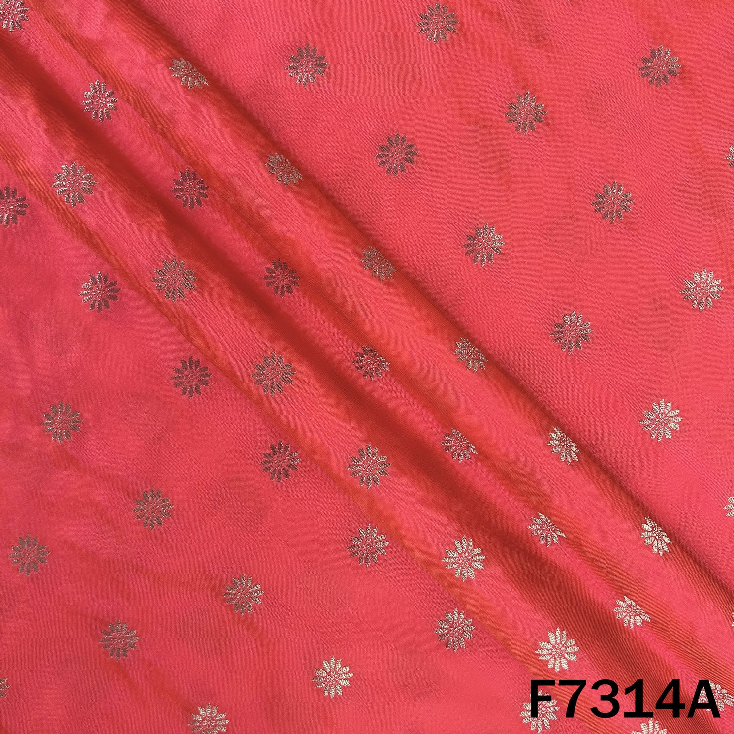 Zari Buti Banarasi Silk Fabric - F7314