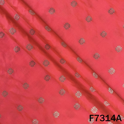 Zari Buti Banarasi Silk Fabric - F7314