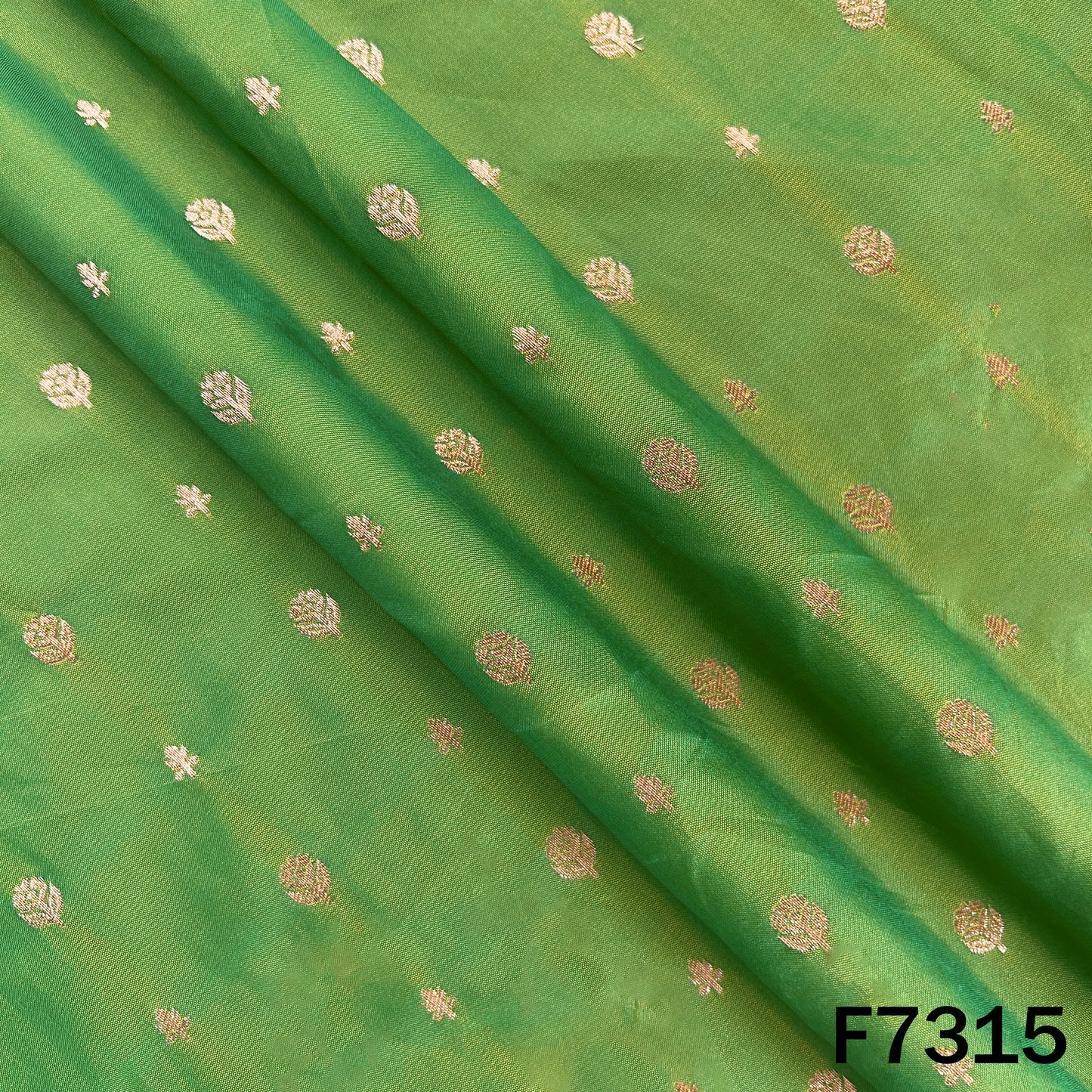 Zari Buti Banarasi Silk Fabric - F7315