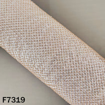 Dyeable Cut Dana Sequins Embroidered Crepe Fabric - F7319