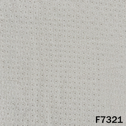 Dyeable Thread Sequins Embroidered Georgette Fabric - F7321