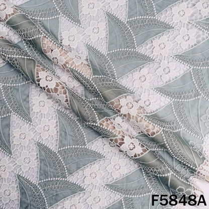 Imported Cut Work Lace Fabric - F5848