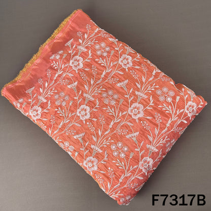 Thread Zari Sequins Embroidered Shimmer Tissue Fabric - F7317
