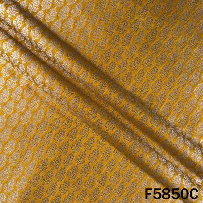 Zari Buti Work Brocade Silk Fabric - F5850