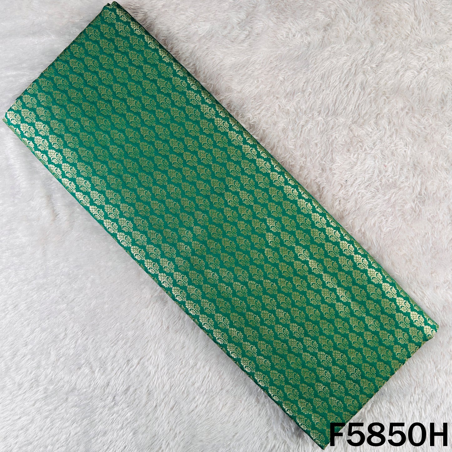 Zari Buti Work Brocade Silk Fabric - F5850