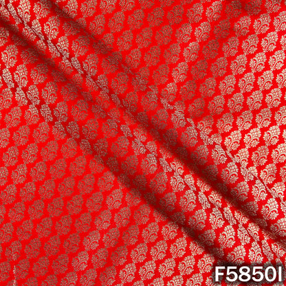 Zari Buti Work Brocade Silk Fabric - F5850