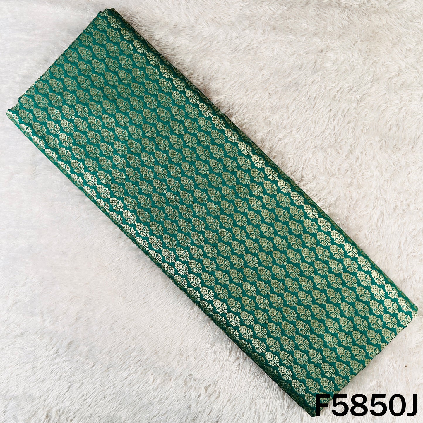 Zari Buti Work Brocade Silk Fabric - F5850