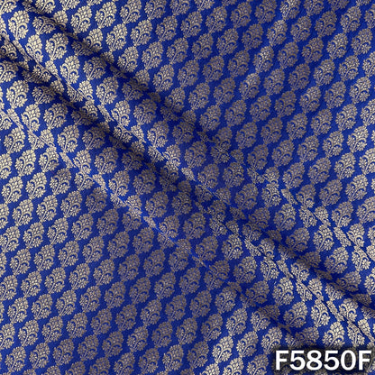 Zari Buti Work Brocade Silk Fabric - F5850