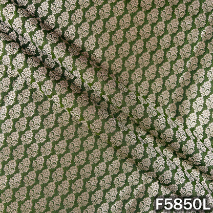 Zari Buti Work Brocade Silk Fabric - F5850
