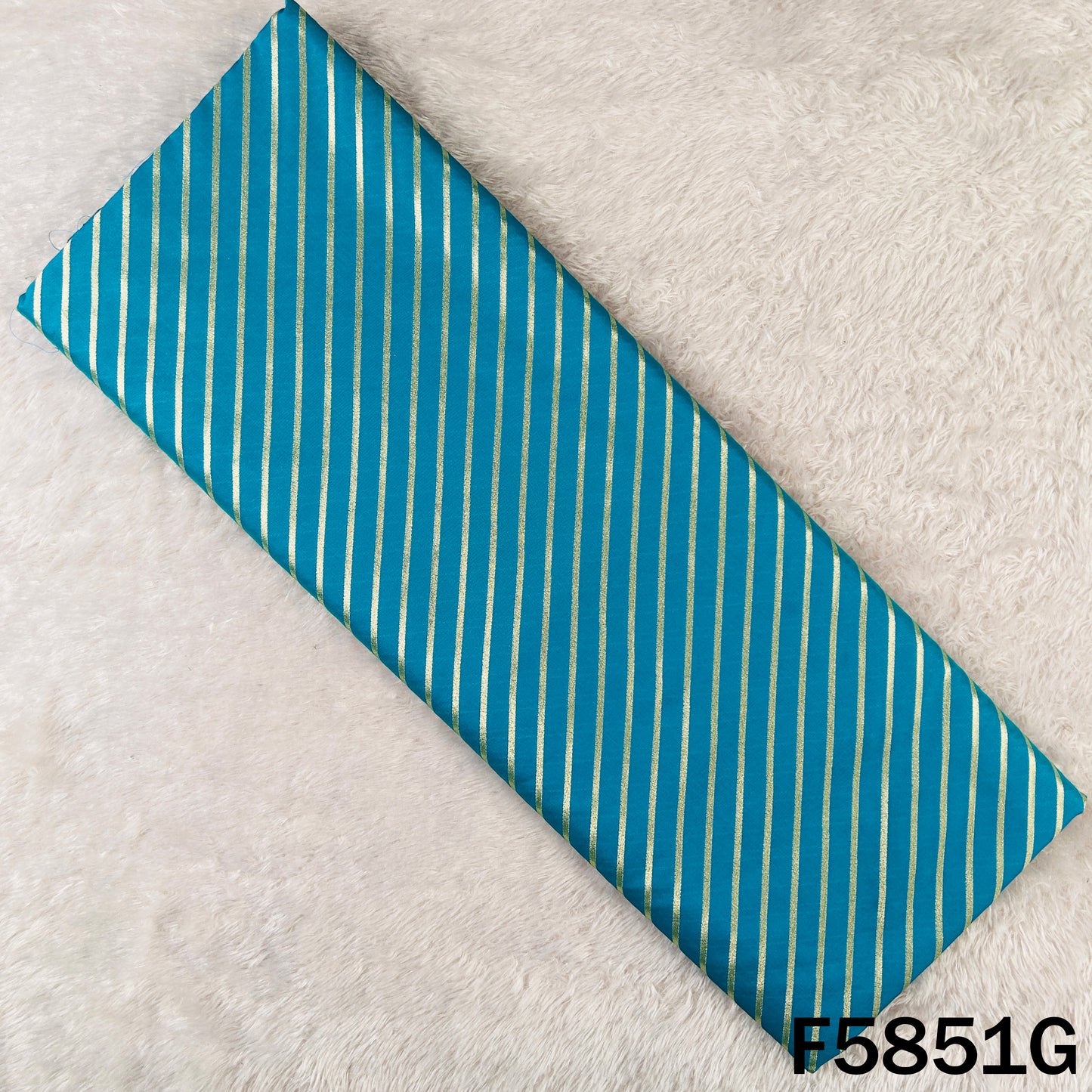 Leheriya Zari Work Brocade Silk Fabric - F5851