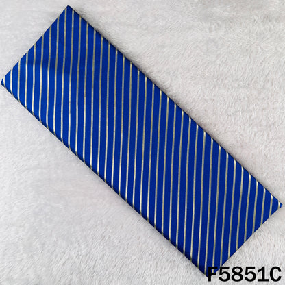 Leheriya Zari Work Brocade Silk Fabric - F5851