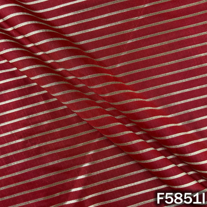 Leheriya Zari Work Brocade Silk Fabric - F5851