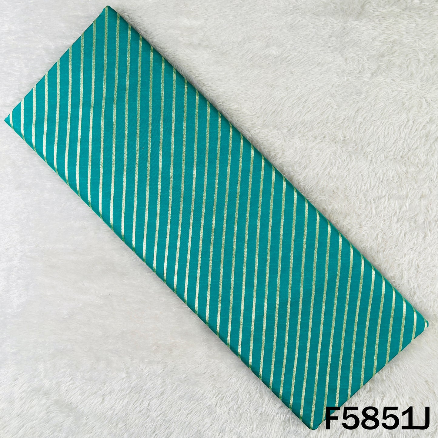 Leheriya Zari Work Brocade Silk Fabric - F5851