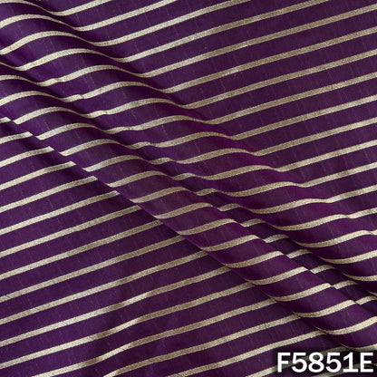 Leheriya Zari Work Brocade Silk Fabric - F5851