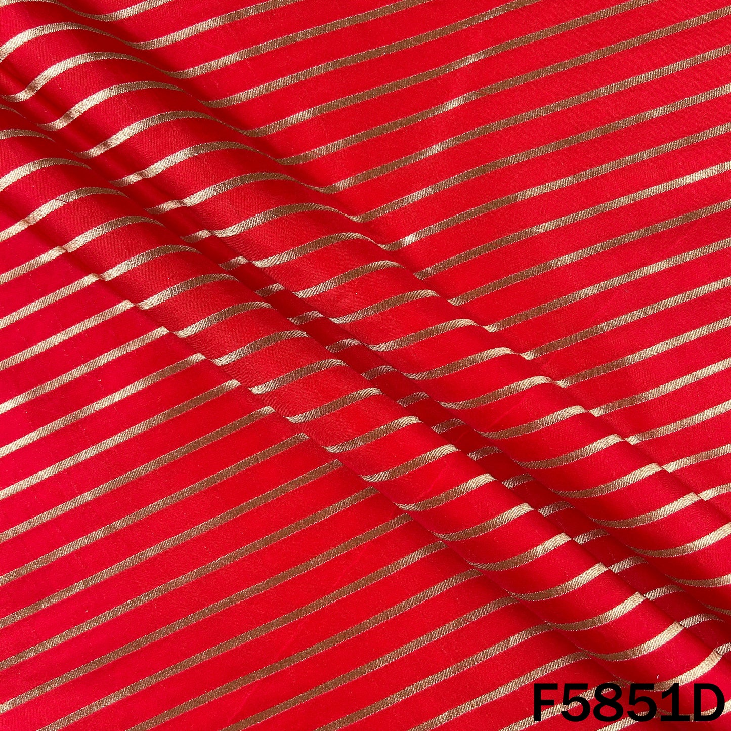 Leheriya Zari Work Brocade Silk Fabric - F5851