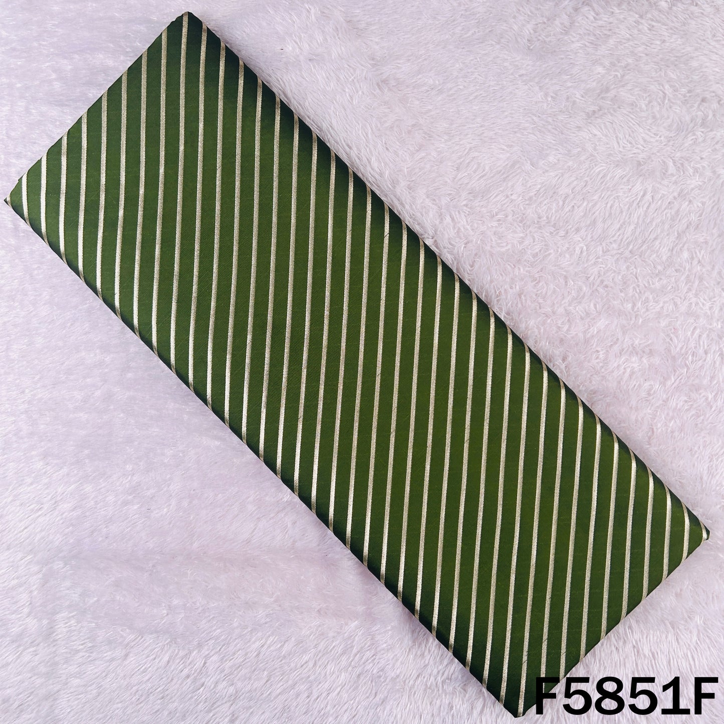 Leheriya Zari Work Brocade Silk Fabric - F5851