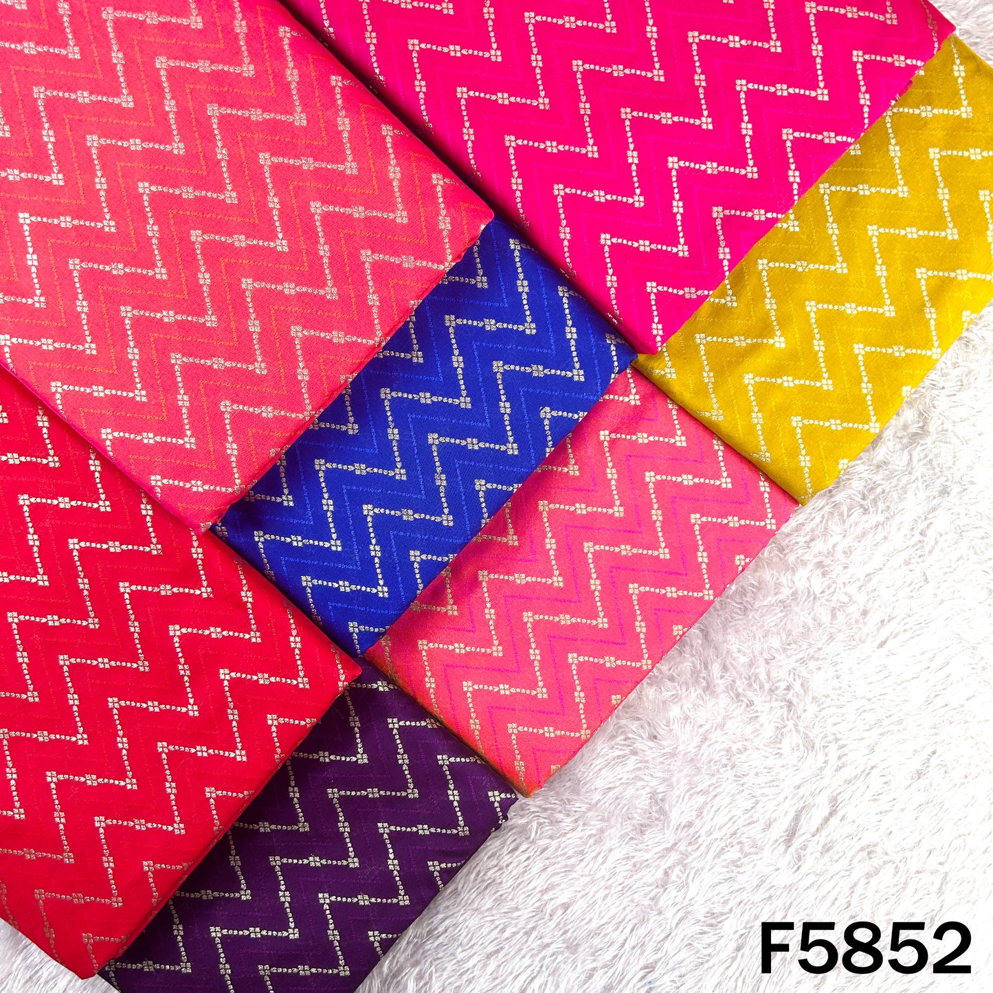 Banarasi Brocade Silk Fabric - F5852