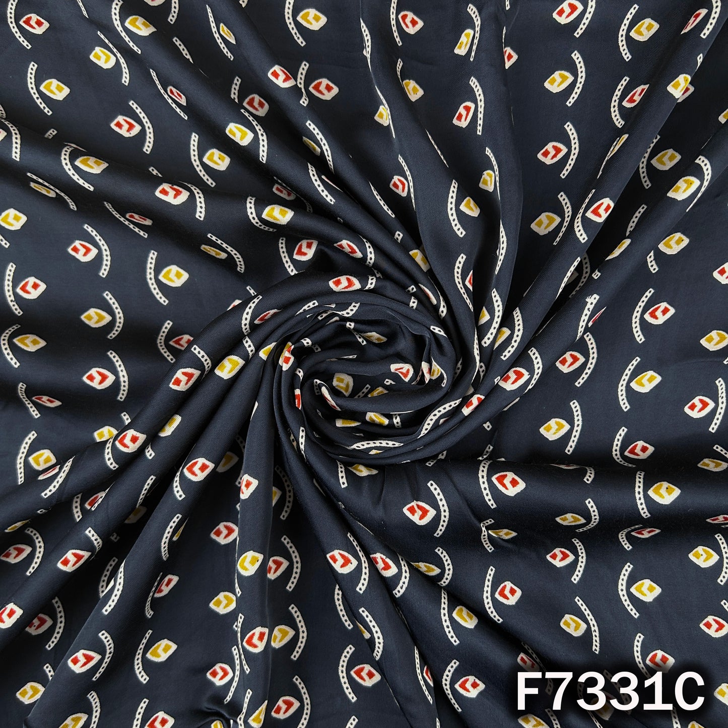 Printed Modal Satin Fabric - F7331