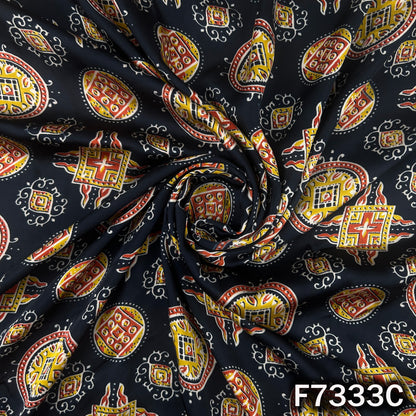 Printed Modal Satin Fabric - F7333
