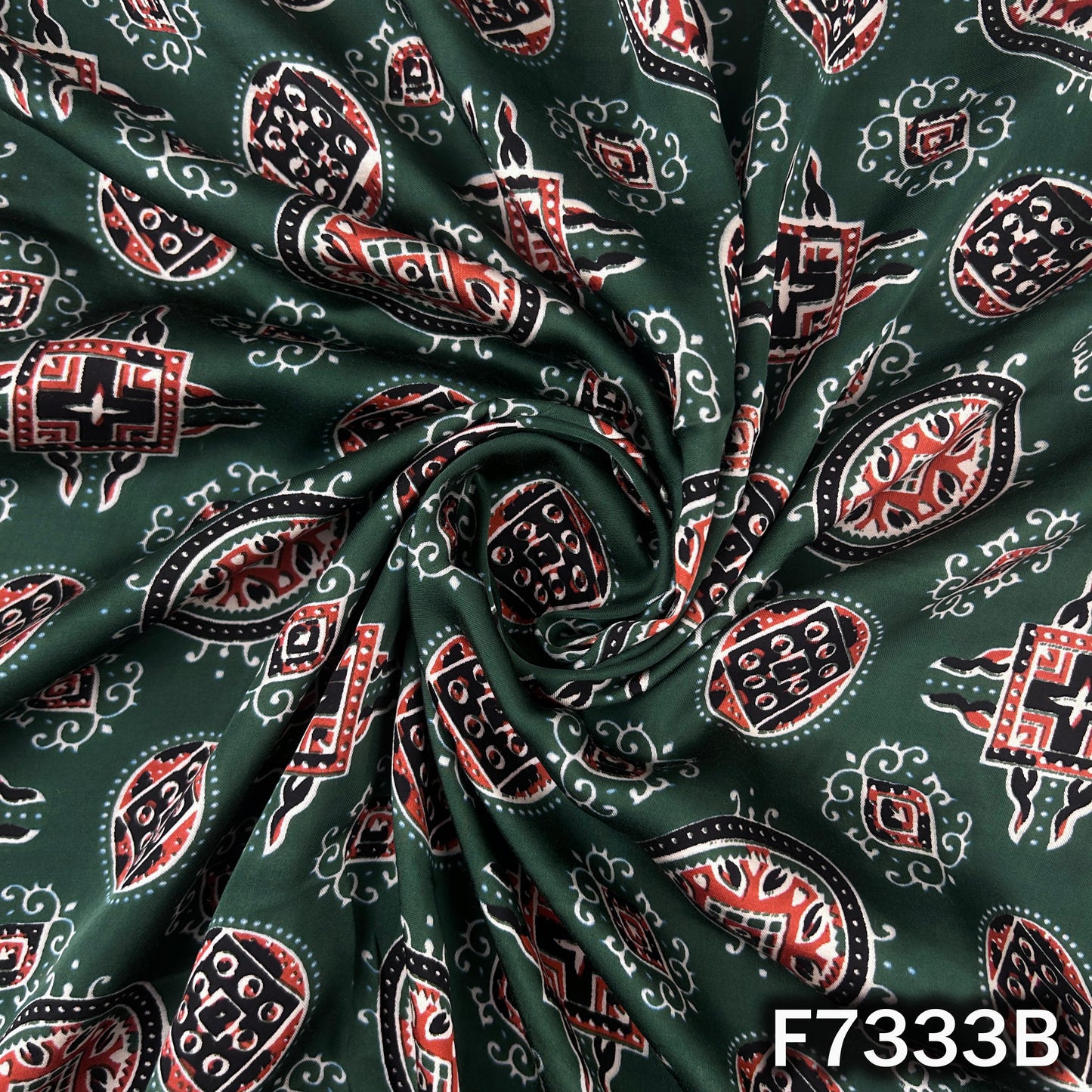 Printed Modal Satin Fabric - F7333