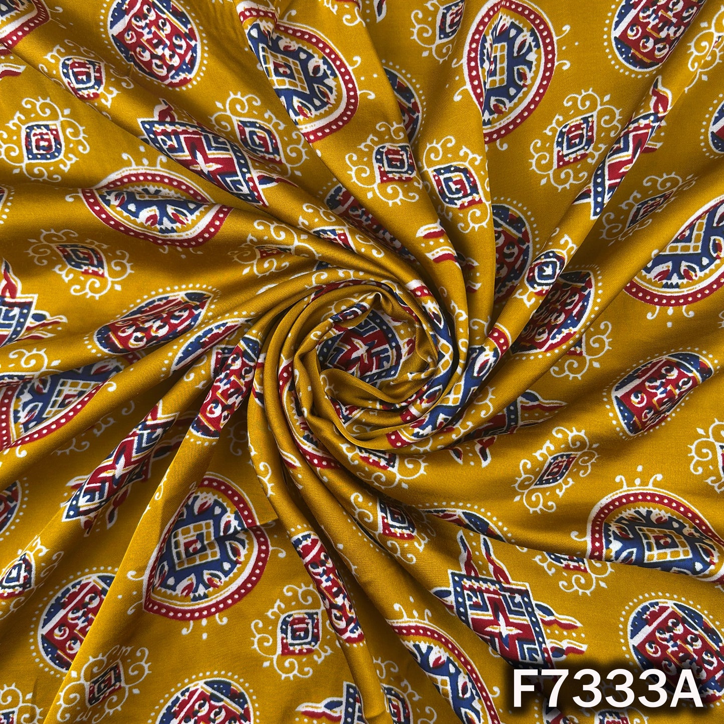 Printed Modal Satin Fabric - F7333