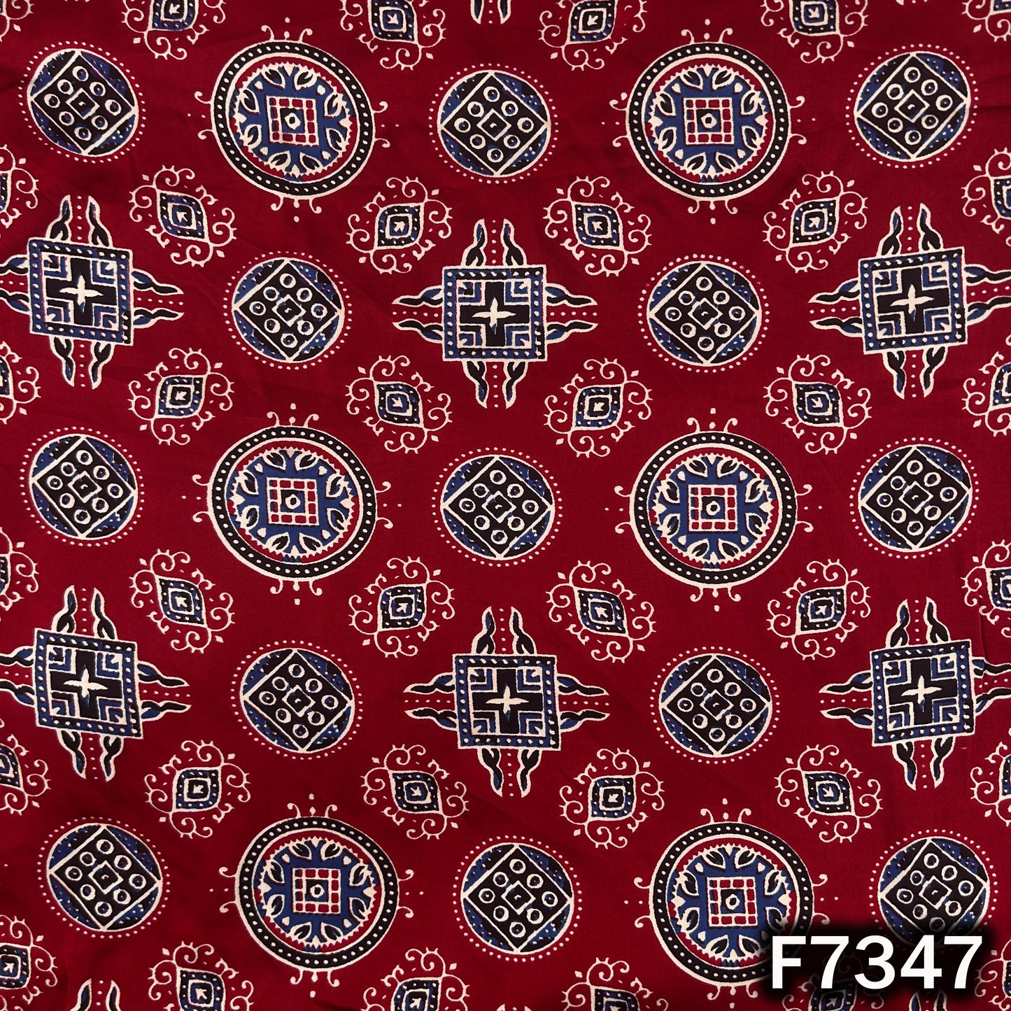 Printed Modal Satin Fabric - F7347