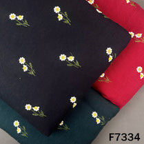 Thread Work Linen Fabric - F7334