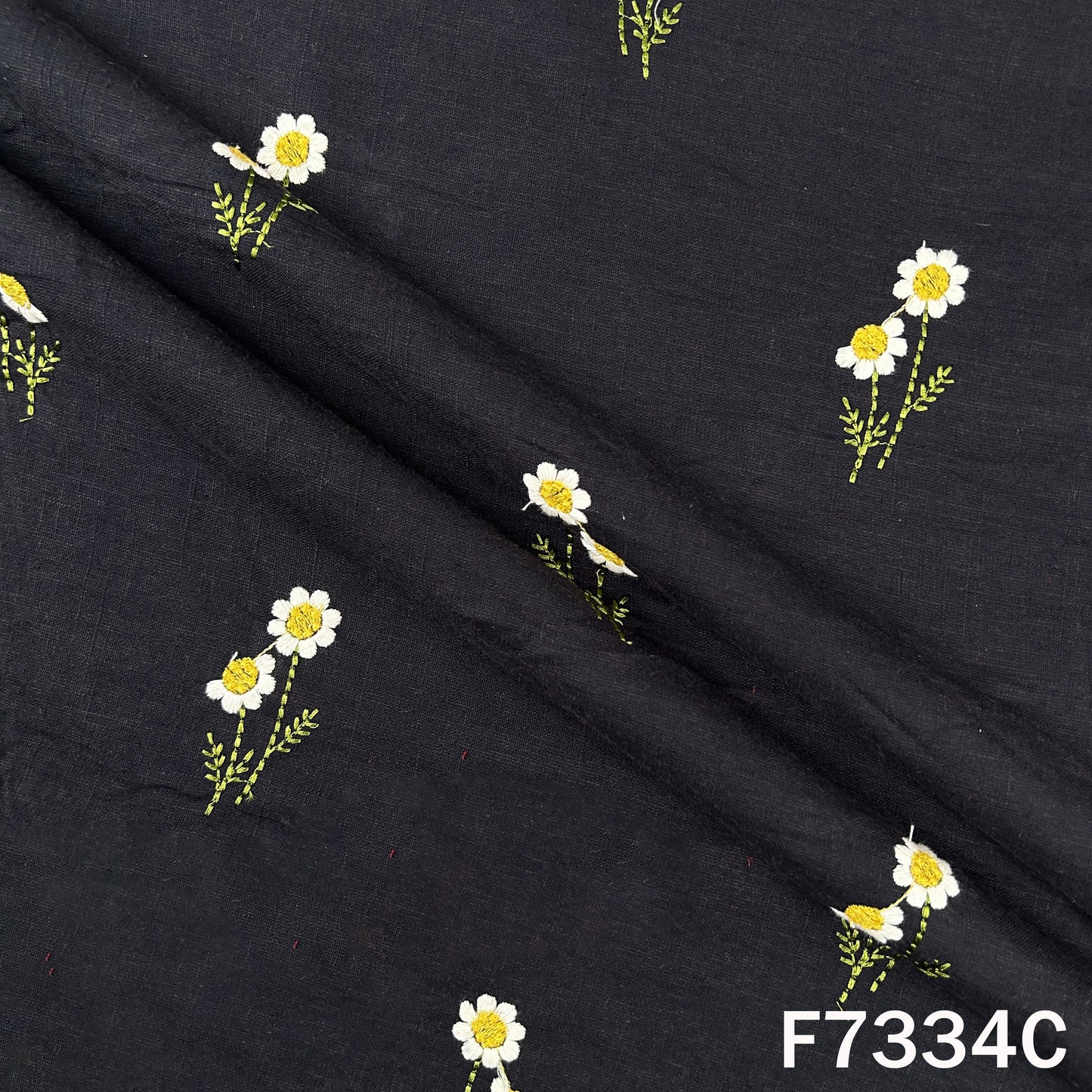 Thread Work Linen Fabric - F7334