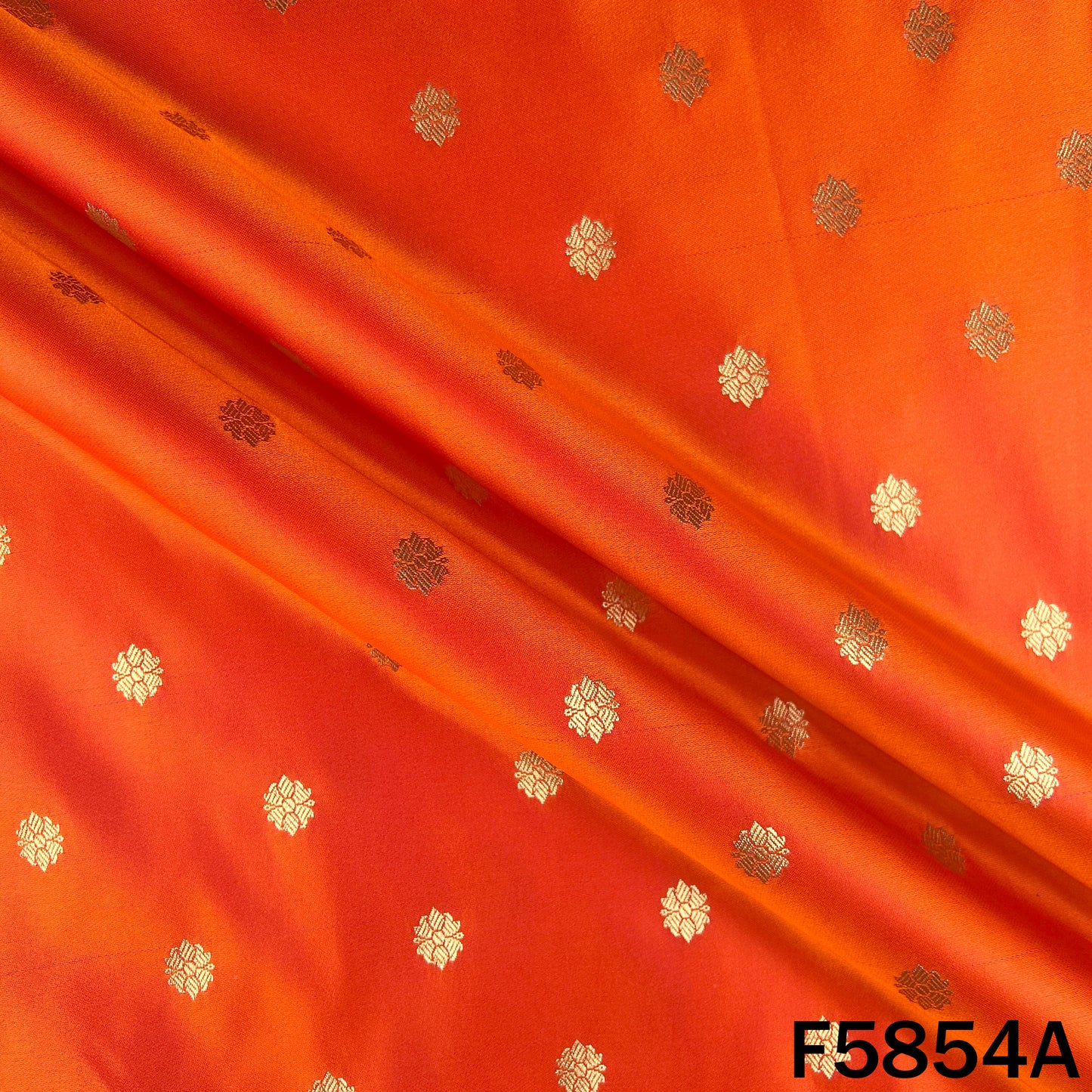 Zari Buti Work Banarasi Brocade Fabric - F5854