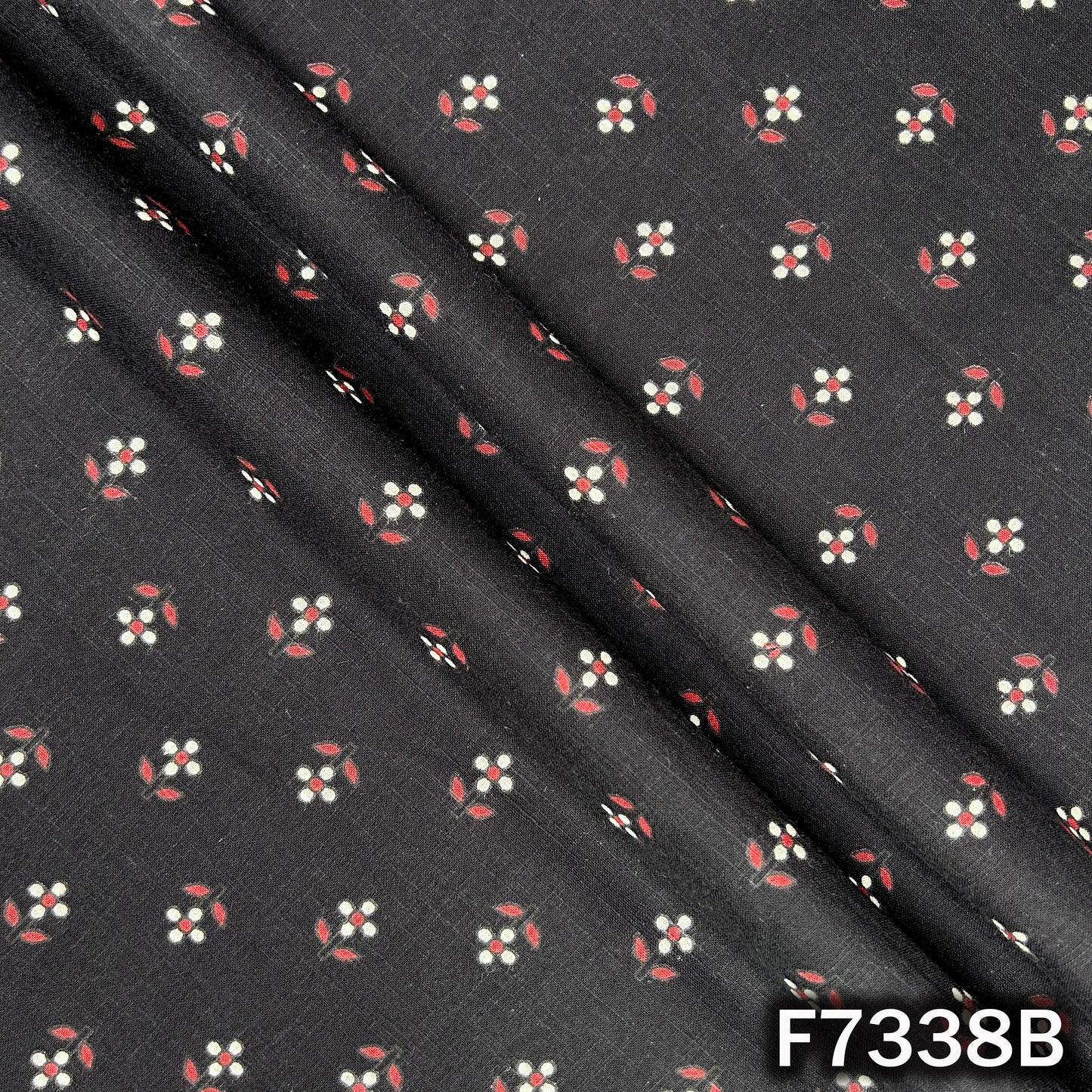 Printed Slub Cotton Fabric - F7338