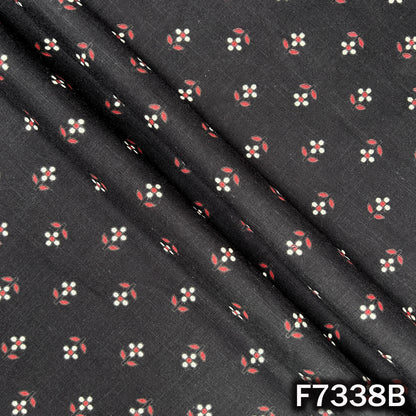 Printed Slub Cotton Fabric - F7338