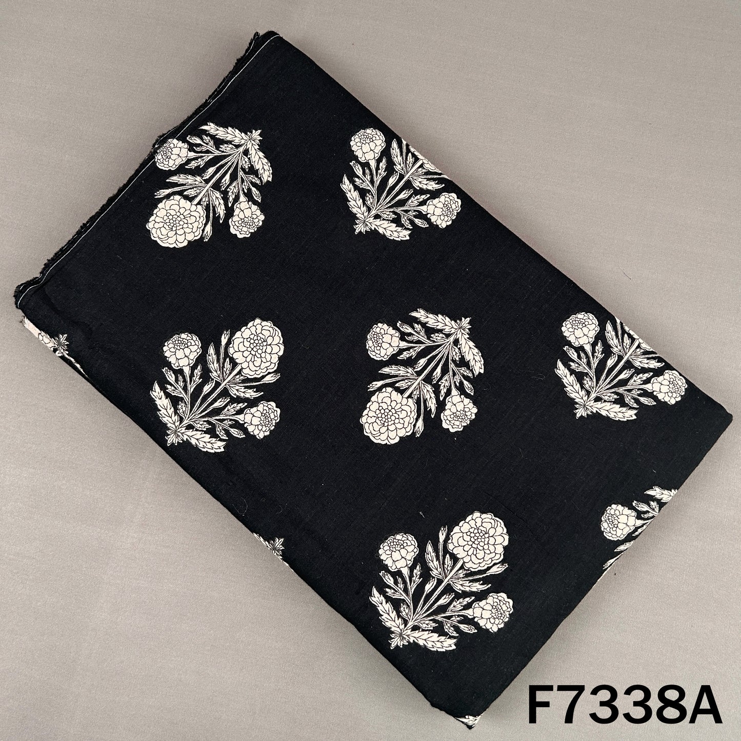 Printed Slub Cotton Fabric - F7338