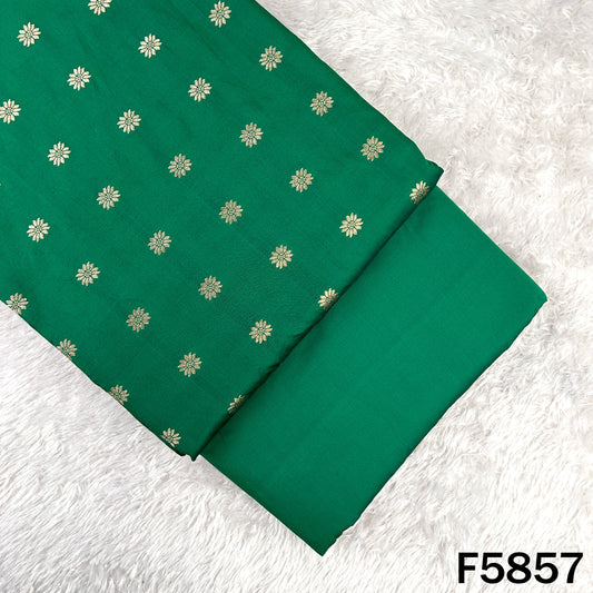 Zari Buti Work Brocade Silk Fabric - F5857