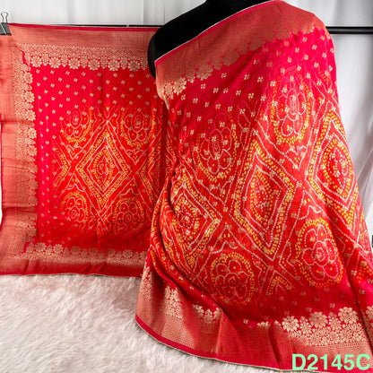 Bandhani Print Dola Silk Dupatta-D2145