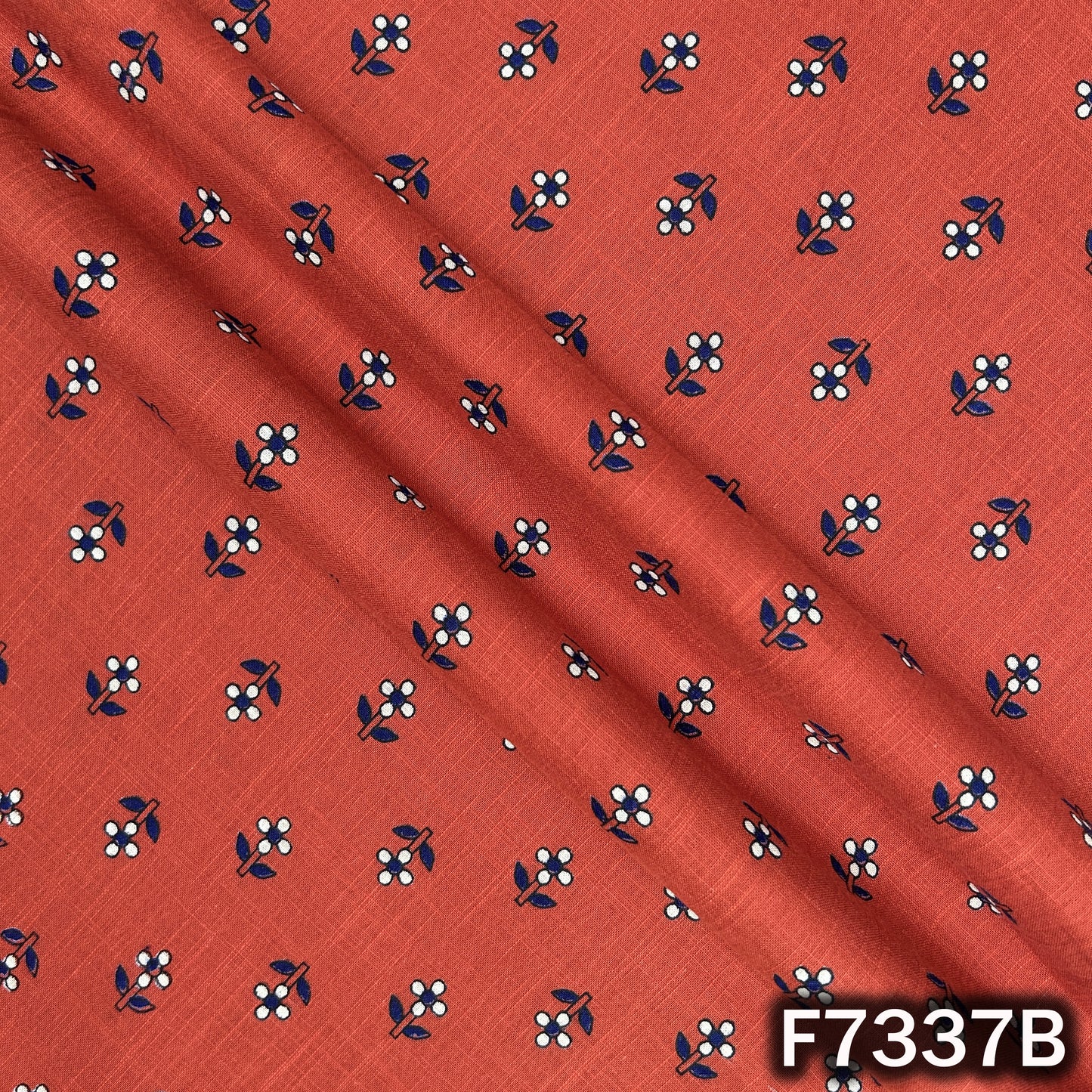 Printed Slub Cotton Fabric - F7337