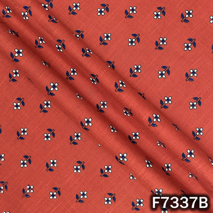 Printed Slub Cotton Fabric - F7337