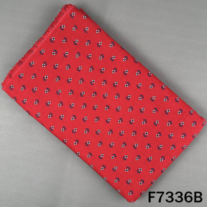 Printed Slub Cotton Fabric - F7336