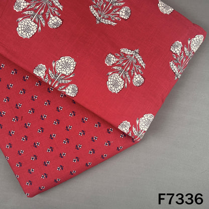 Printed Slub Cotton Fabric - F7336