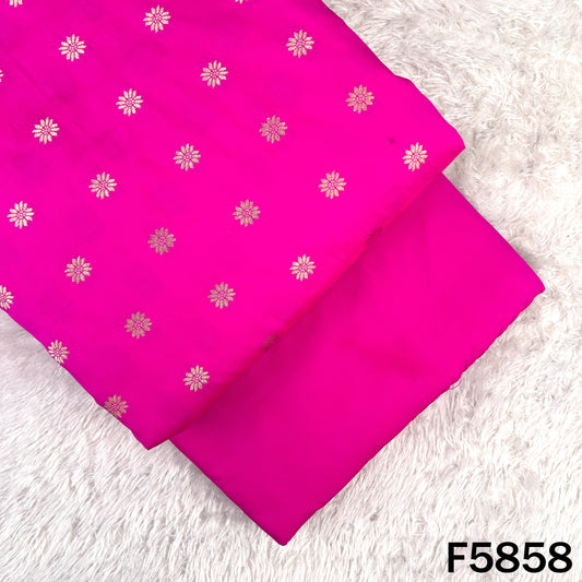 Zari Buti Work Brocade Silk Fabric - F5858