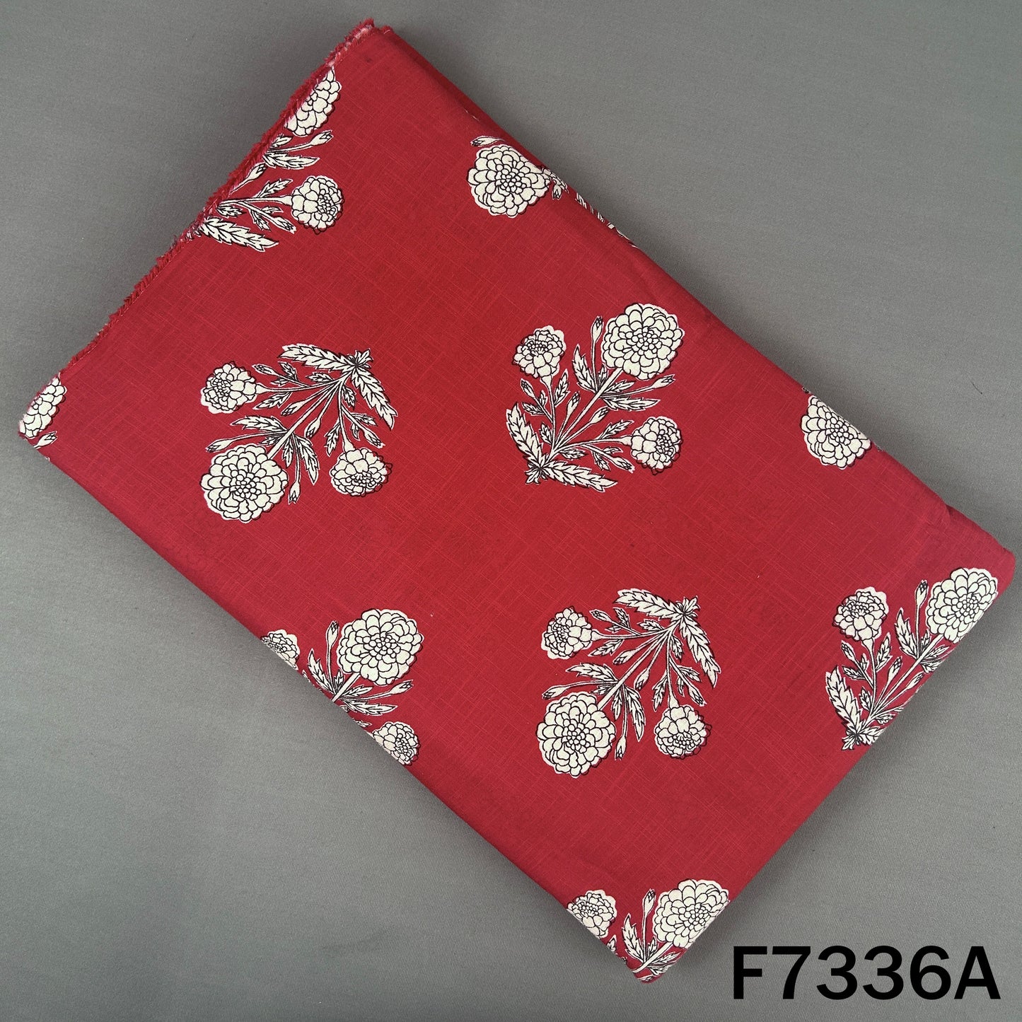 Printed Slub Cotton Fabric - F7336