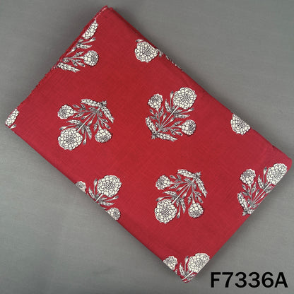 Printed Slub Cotton Fabric - F7336