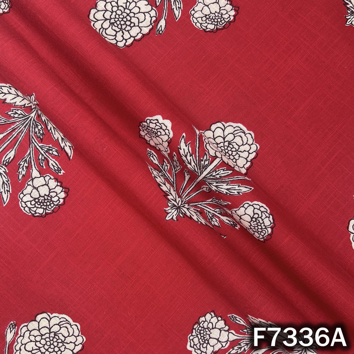 Printed Slub Cotton Fabric - F7336