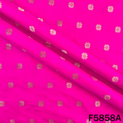 Zari Buti Work Brocade Silk Fabric - F5858
