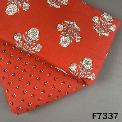 Printed Slub Cotton Fabric - F7337