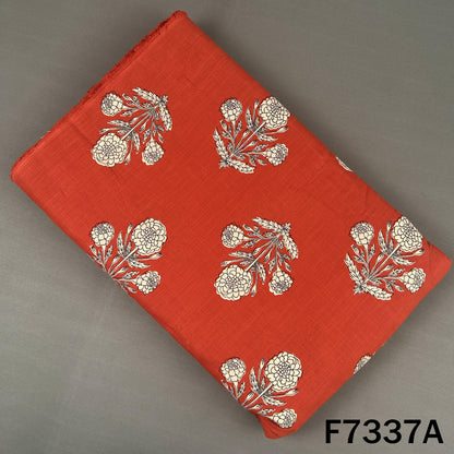Printed Slub Cotton Fabric - F7337