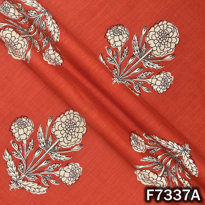 Printed Slub Cotton Fabric - F7337