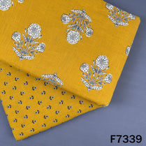 Printed Slub Cotton Fabric - F7339