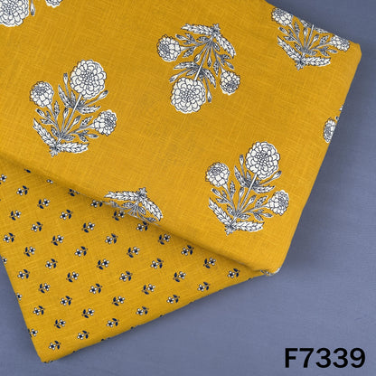 Printed Slub Cotton Fabric - F7339